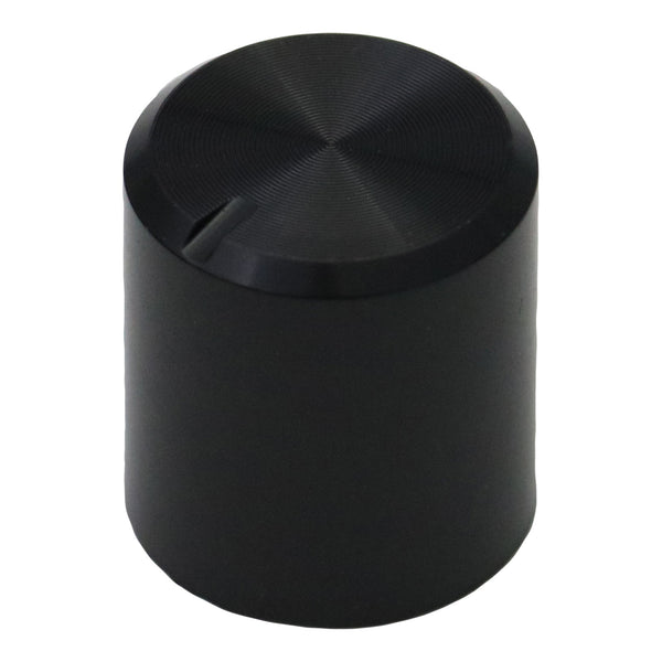 Smooth Side Plain Black Control Knob